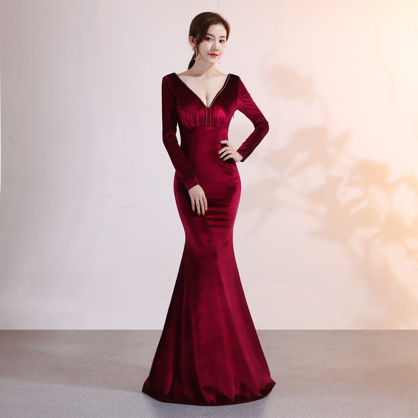 Velvet Evening Mermaid Dress