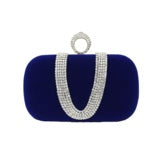 Diamond Velvet Evening Bag