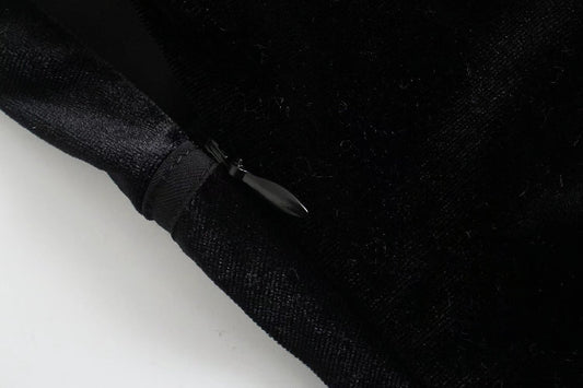 Retro Velvet Pleated Dress