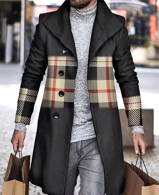 Mens Woolen Lapel Jacket