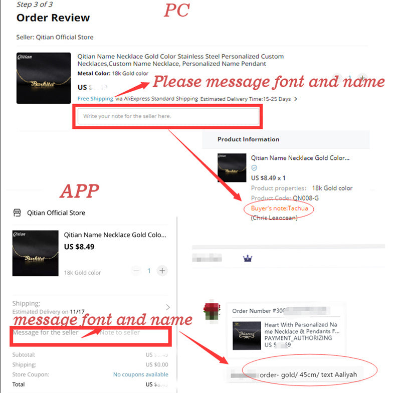 Aurellia Birth Stone Necklace (custom names)