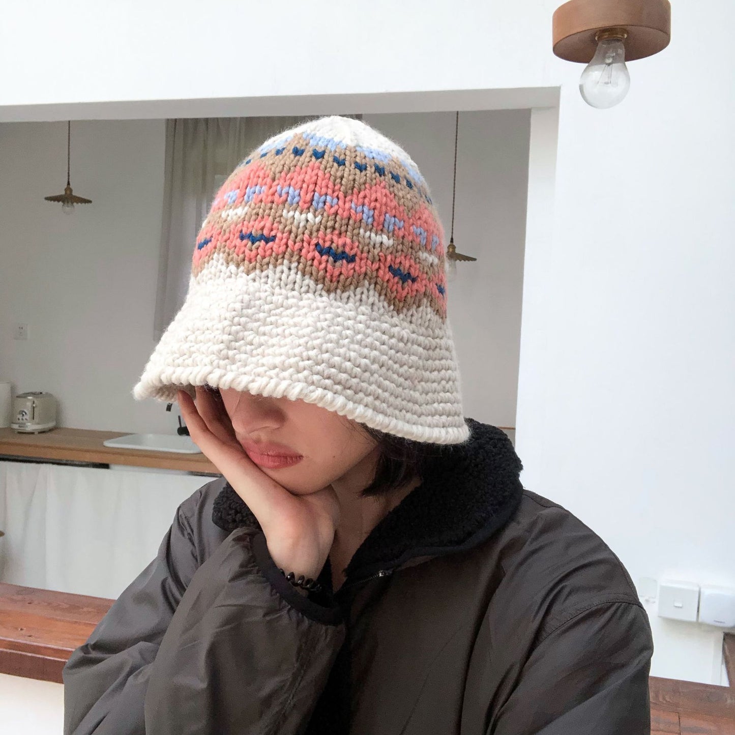 Knitted Bucket Hat