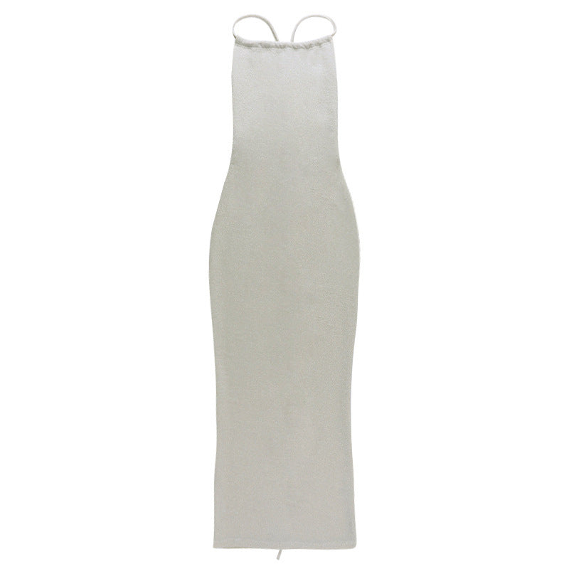 Veloura Luxe Halter Dress