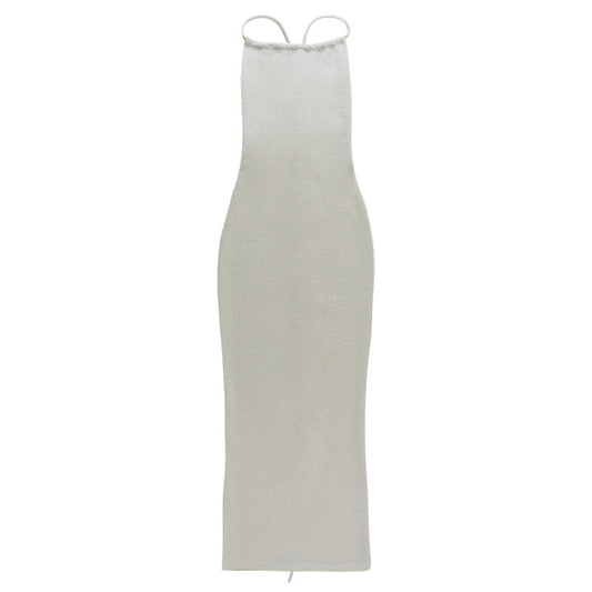 Veloura Luxe Halter Dress