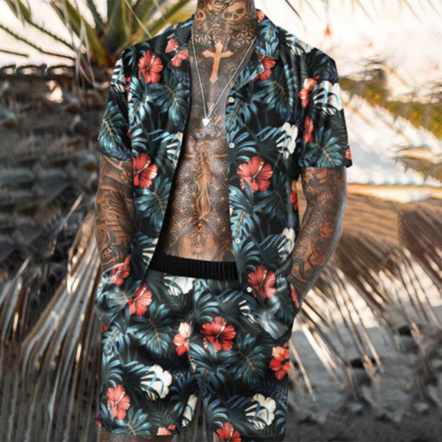 Floral Beach Two Piece Suit
