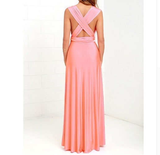 Long Backless Party Dress - Summer Edition