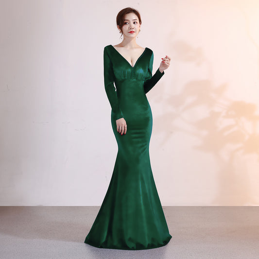 Velvet Evening Mermaid Dress