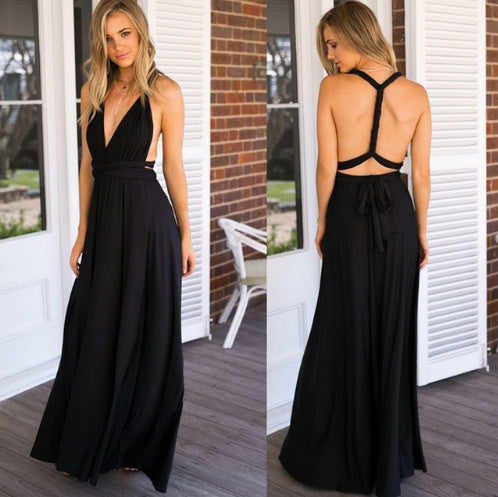 Long Backless Party Dress - Summer Edition