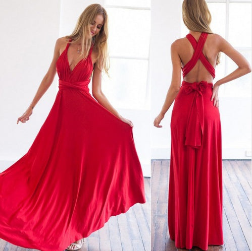 Long Backless Party Dress - Summer Edition