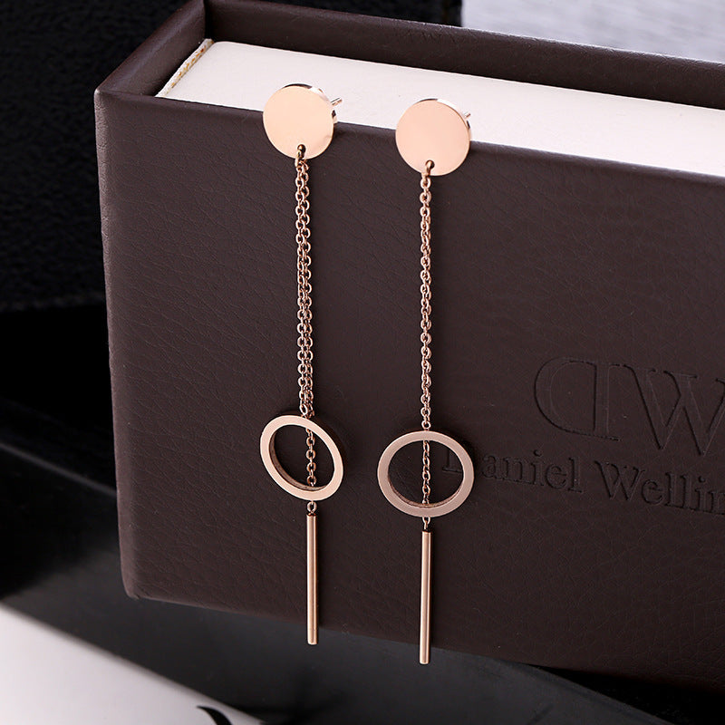 Auréa Geometric Tassel Earrings