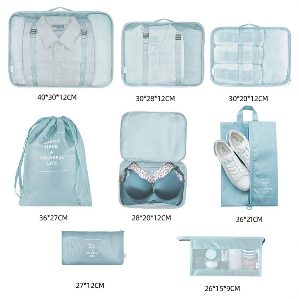 8-piece Luggage Divider Travel Storage Bag