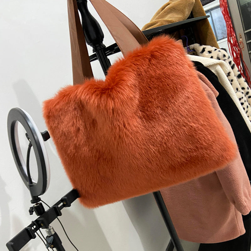 Fur Plush Shoulder handbag