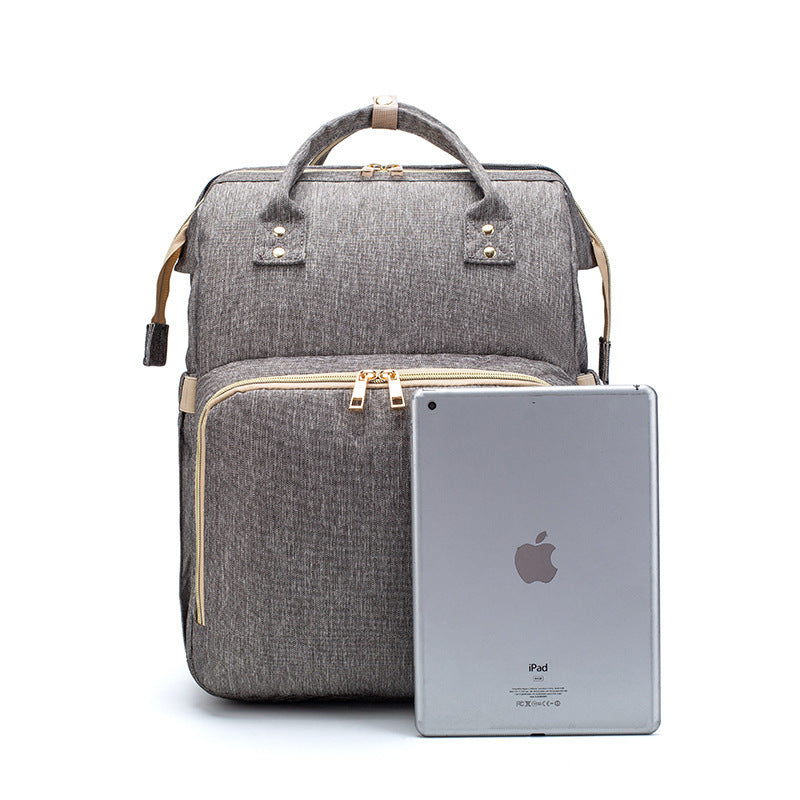 MommyPro USB Charging Diaper Backpack – Large Capacity, Multi-Function, Foldable