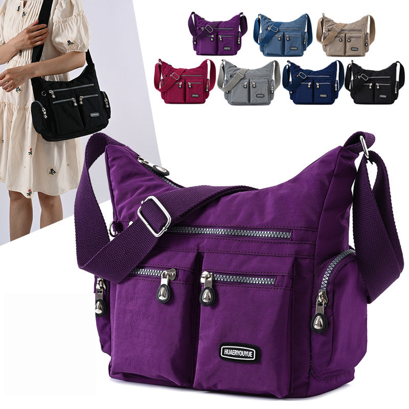 Multiple Pockets Waterproof Crossbody HandBag