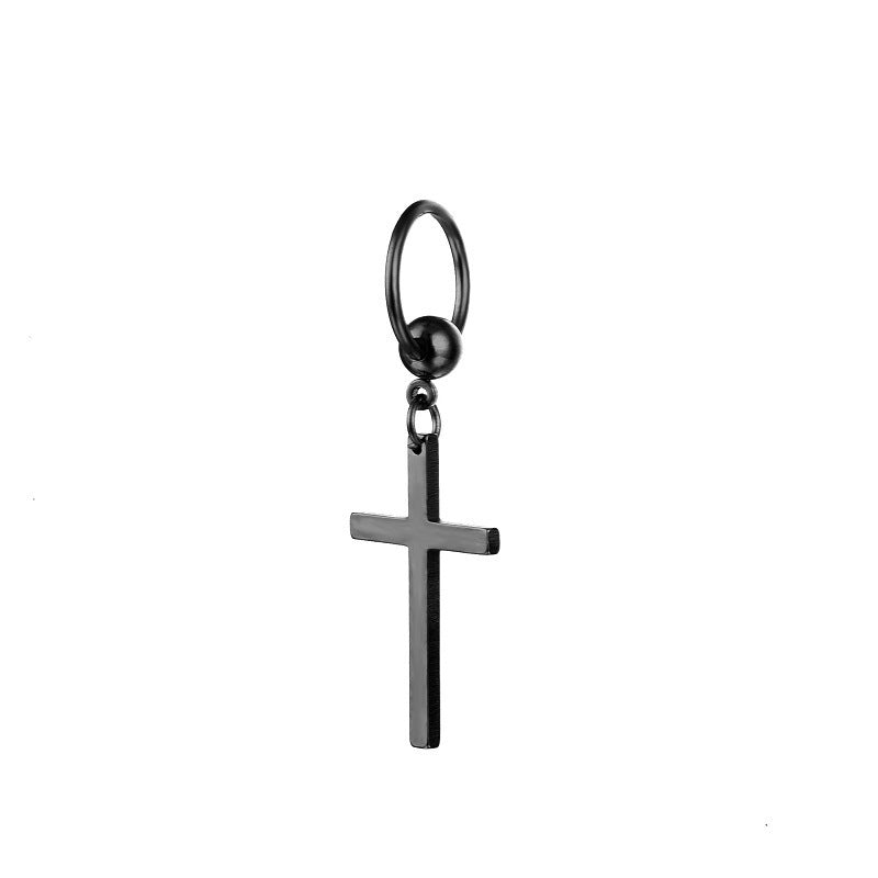 Titanium Steel Cross Nose Ring