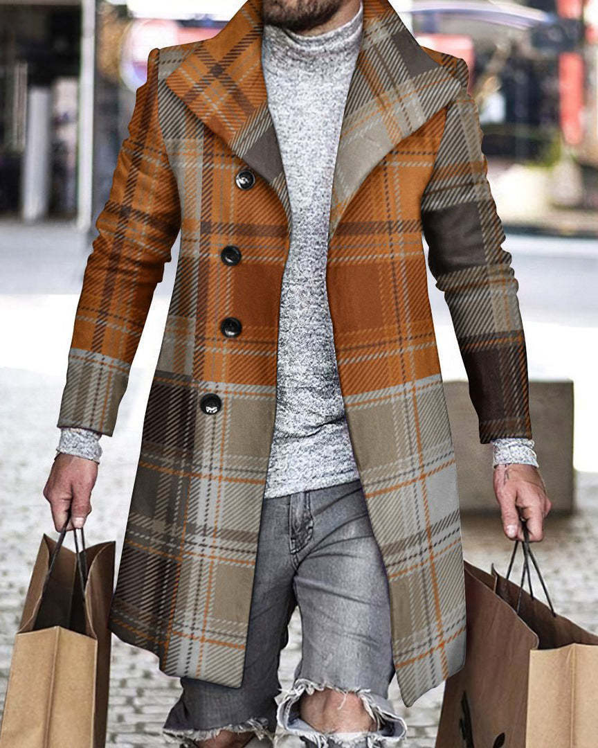 Mens Woolen Lapel Jacket