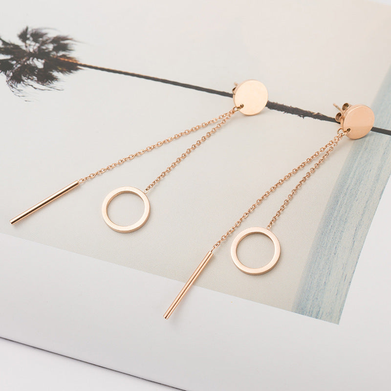 Auréa Geometric Tassel Earrings