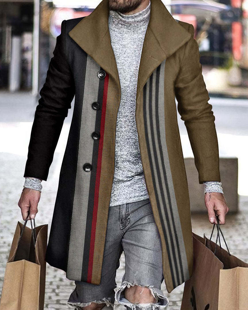 Mens Woolen Lapel Jacket