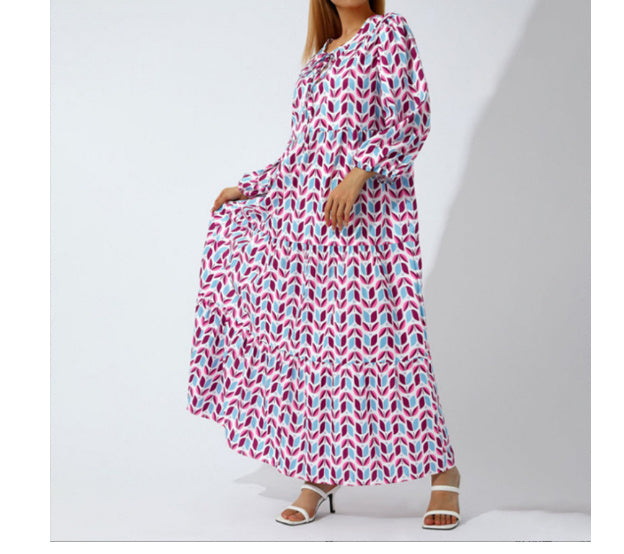 Summer Women's Vintage Printed Elegant Bohemian Dress