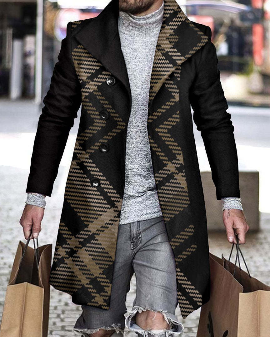 Mens Woolen Lapel Jacket