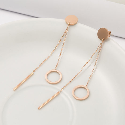 Auréa Geometric Tassel Earrings